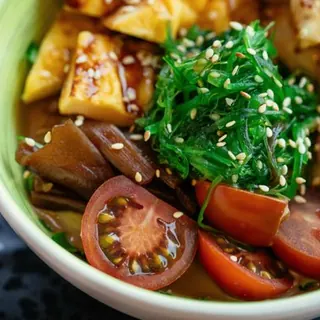 Bean, sweet potato and spinach pot