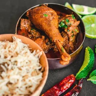 Chicken, apricot and dhania