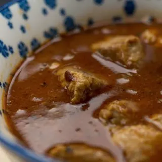 Oxtail, red wine and butter beans